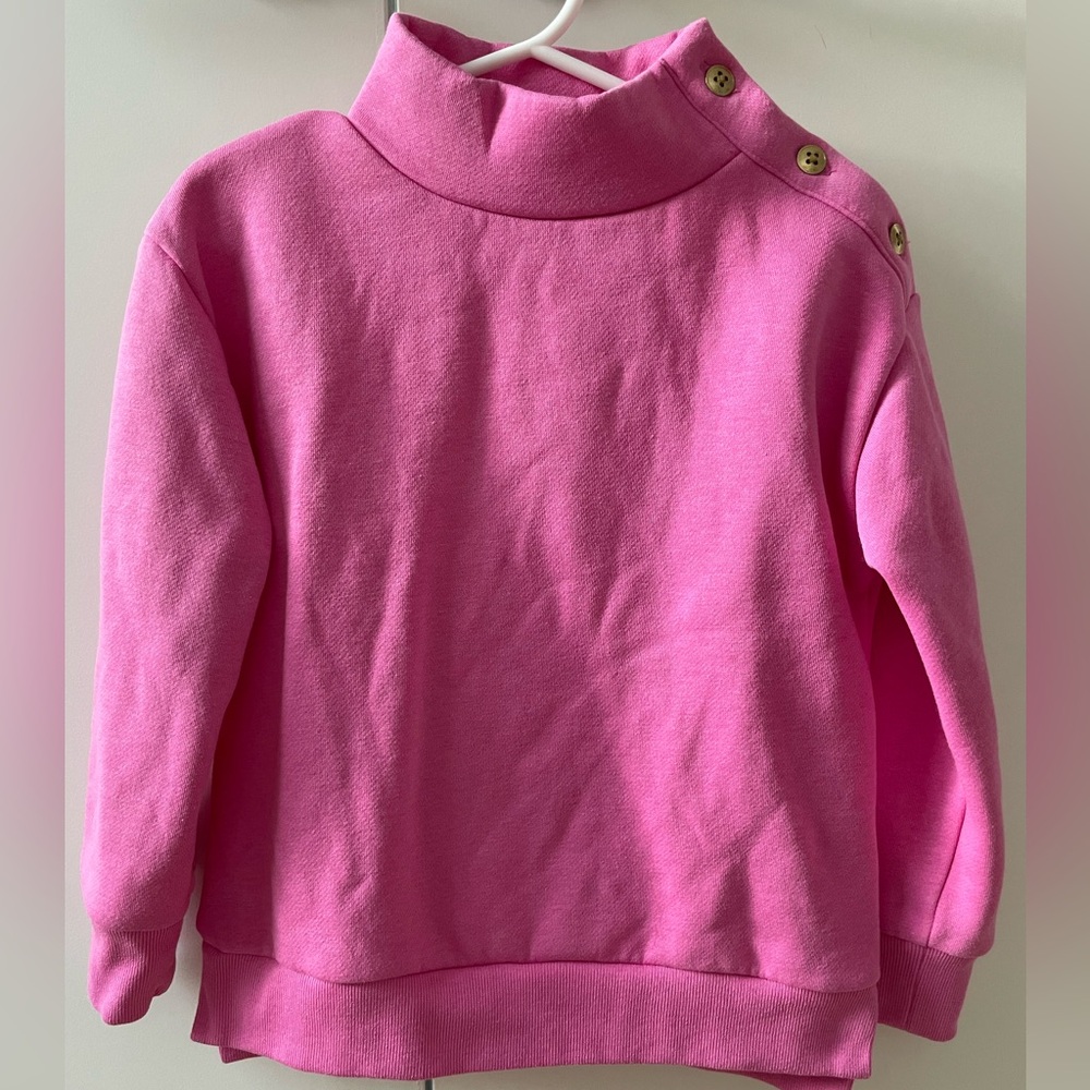 Crewcuts mock neck sweater with button detail at neck